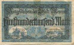 Meerane - Stadt - 8.8.1923 - 500000 Mark