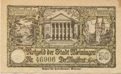 Meiningen - Stadt - -- - 50 Pfennig