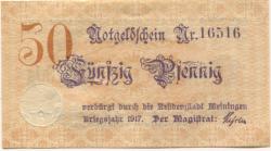 Meiningen - Stadt - 1917 - 31.12.1917 (1918) - 50 Pfennig