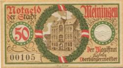 Meiningen - Stadt - 15.5.1920 - 50 Pfennig