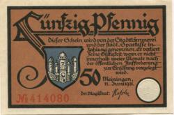 Meiningen - Stadt - 11.6.1921 - 50 Pfennig
