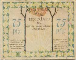 Meiningen - Kleinrentner-Nothilfe - -- - 75 Pfennig