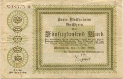 Meisenheim - Kreis - 16.7.1923 - 50000 Mark