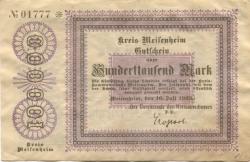 Meisenheim - Kreis - 16.7.1923 - 100000 Mark