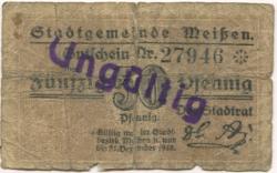 Meißen - Stadt - - 31.12.1918 - 50 Pfennig 