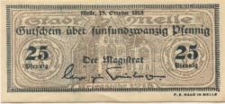 Melle - Stadt - 18.10.1918 - 25 Pfennig