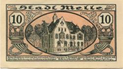 Melle - Stadt - 15.11.1920 - 10 Pfennig