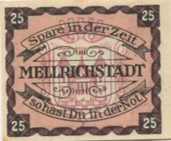 Mellrichstadt - Bezirkssparkasse - -- - 25 Pfennig 