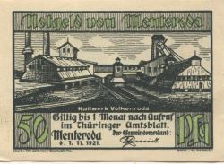 Menteroda - Gemeinde - 1.11.1921 - 50 Pfennig