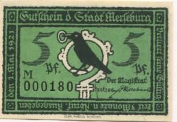 Merseburg - Stadt - 1.5.1921 - 5 Pfennig