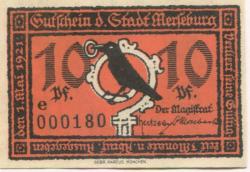Merseburg - Stadt - 1.5.1921 - 10 Pfennig