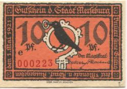 Merseburg - Stadt - 1.5.1921 - 10 Pfennig