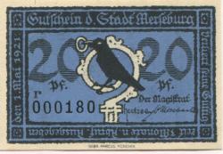 Merseburg - Stadt - 1.5.1921 - 20 Pfennig