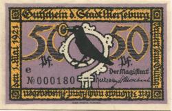 Merseburg - Stadt - 1.5.1921 - 50 Pfennig 