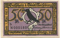 Merseburg - Stadt - 1.5.1921 - 50 Pfennig 