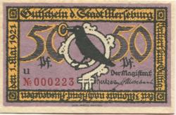 Merseburg - Stadt - 1.5.1921 - 50 Pfennig