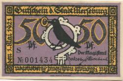 Merseburg - Stadt - 1.5.1921 - 50 Pfennig