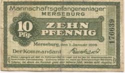 Merseburg - Mannschaftsgefangenenlager - 1.1.1916 - 10 Pfennig