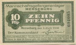 Merseburg - Mannschaftsgefangenenlager - 1.7.1918 - 10 Pfennig