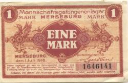 Merseburg - Mannschaftsgefangenenlager - 1.7.1918 - 1 Mark