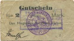 Mewe (heute: PL-Gniew) - Stadt - -- - 2 Mark 