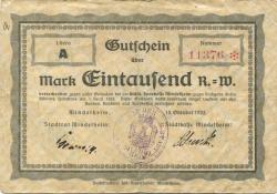 Mindelheim - Stadt - 15.10.1922 - 1.4.1923 - 1000 Mark