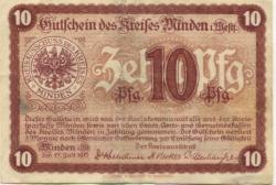 Minden - Kreis - 17.7.1917 - 10 Pfennig