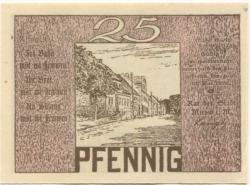 Mirow - Stadt - - 31.5.1922 - 25 Pfennig
