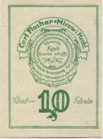 Mirow -Flashaar, Carl, Einkaufsverband Mitteldeutscher Manufacturisten, Einkaufsvereinigung für Manufactur-Weißwaaren-Confection GmbH - -- - 10 Pfennig