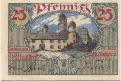 Montabaur - Stadt - 1.12.1920 - 25 Pfennig