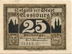 Moosburg - Stadt - 1.2.1921 - 25 Pfennig