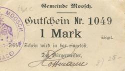 Moosch - Gemeinde - -- - 1 Mark