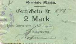 Moosch - Gemeinde - -- - 2 Mark