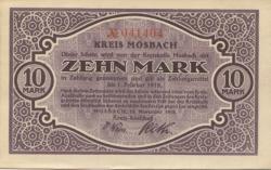 Mosbach - Kreis - 15.11.1918 - 1.2.1919 - 10 Mark