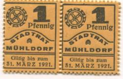 Mühldorf - Stadt - - 31.3.1921 - (2) Pfennig