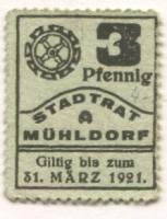 Mühldorf - Stadt - - 31.3.1921 - 3 Pfennig