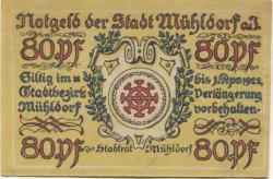 Mühldorf - Stadt - - 1.4.1922 - 80 Pfennig