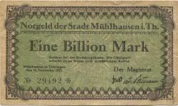 Mühlhausen - Stadt - 15.11.1923 - 1 Billion Mark