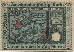 Mühlhausen - Stadt - 15.10.1922 - 250 Mark