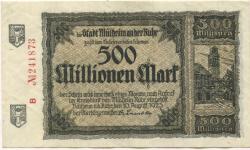 Mülheim - Stadt - 10.8.1923 - 500 Millionen Mark