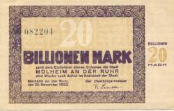 Mülheim - Stadt - 20.11.1923 - 20 Billionen Mark
