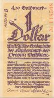 Münster - Landesbank der Provinz Westfalen - 19.11.1923 - 31.3.1924 - 4.20 Gold-Mark