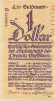 Münster - Landesbank der Provinz Westfalen - 19.11.1923 - 31.3.1924 - 4.20 Gold-Mark