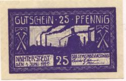 Nachterstedt (heute: Seeland) - Gemeinde - 1.6.1921 - 25 Pfennig 