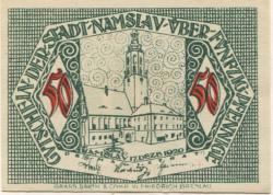 Namslau (heute: PL-Namyslow) - Stadt - 17.12.1920 - 50 Pfennig 