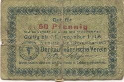 Namslau (heute: PL-Namyslow) - Kaufmännischer Verein - 1.11.1917 - 50 Pfennig 