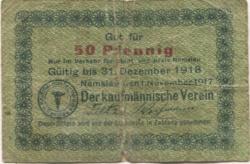 Namslau (heute: PL-Namyslow) - Kaufmännischer Verein - 1.11.1917 - 50 Pfennig 