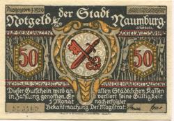 Naumburg - Stadt - 1920 - 50 Pfennig