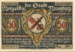 Naumburg - Stadt - 1920 - 50 Pfennig 