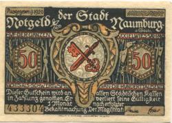 Naumburg - Stadt - 1920 - 50 Pfennig 